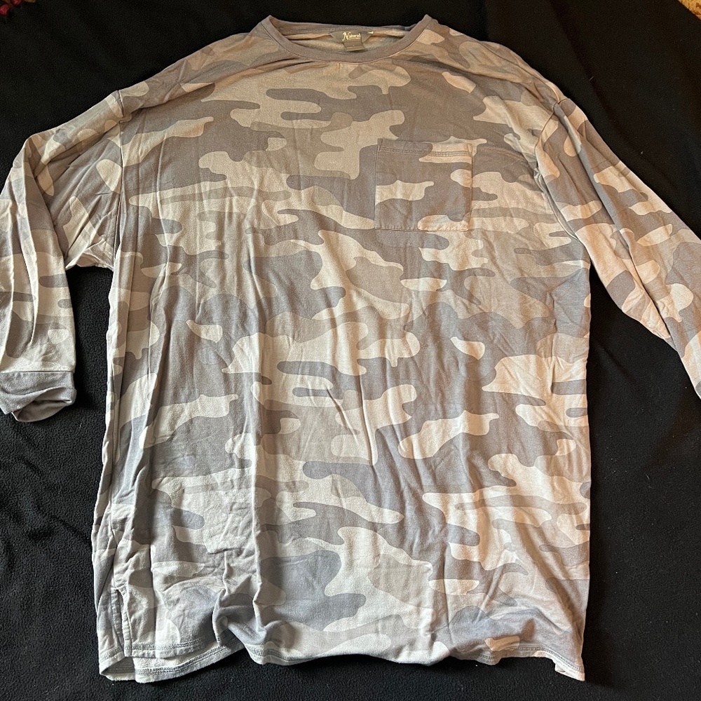 Camo oversized night shirt